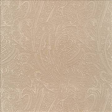 Bungalow Paisley Ecru by Kasmir Fabric 1411 100% Polyester KOREA 30,000 Wyzenbeek Double Rubs H: 4 4/8 inches, V: 6 6/8 inches 54 - 56 - Fabric Carolina - Kasmir