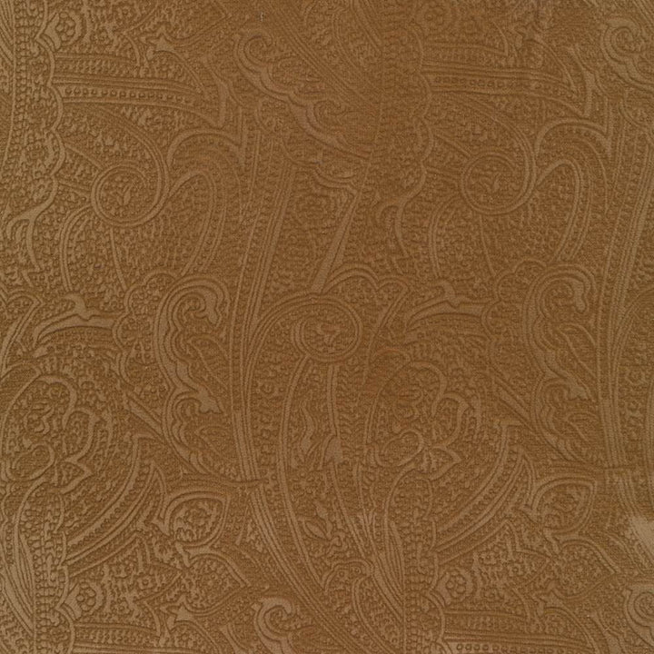 Bungalow Paisley Hazelnut by Kasmir Fabric 1411 100% Polyester KOREA 30,000 Wyzenbeek Double Rubs Horizontal: 4 4/8 inches and Vertical: 6 6/8 inches 54 - 56 - Fabric Carolina -