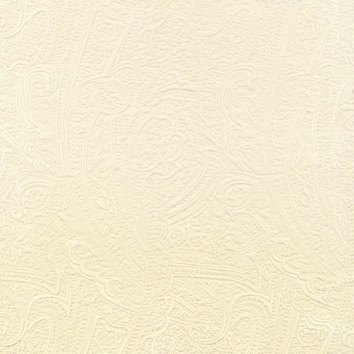 Bungalow Paisley Ivory by Kasmir Fabric 1411 100% Polyester
 KOREA </p><p>Repeat: Horizontal: 4 4/8 inches and Vertical: 6 6/8 inches 54 - 56 - Fabric Carolina -