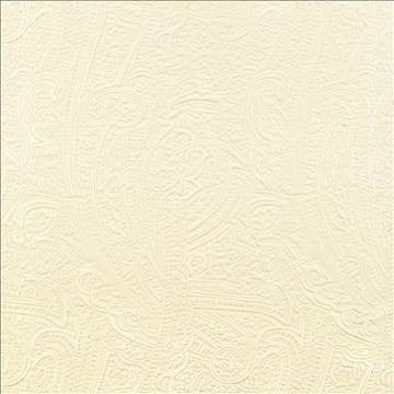 Bungalow Paisley Ivory by Kasmir Fabric 1411 100% Polyester KOREA 30,000 Wyzenbeek Double Rubs H: 4 4/8 inches, V: 6 6/8 inches 54 - 56 - Fabric Carolina - Kasmir