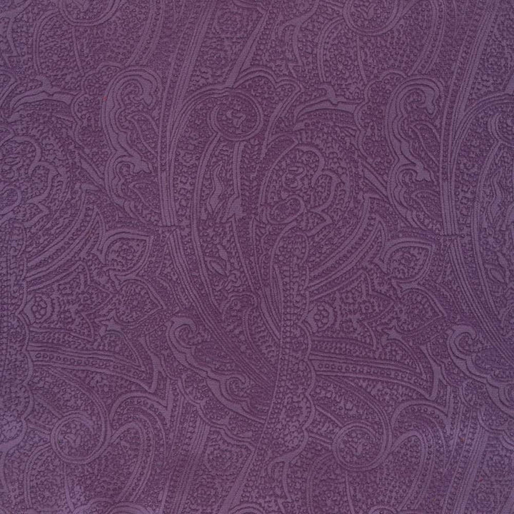 Bungalow Paisley Lavender by Kasmir Fabric 1411 100% Polyester KOREA 30,000 Wyzenbeek Double Rubs H: 4 4/8 inches, V:6 6/8 inches 54 - 56 - Fabric Carolina - Kasmir