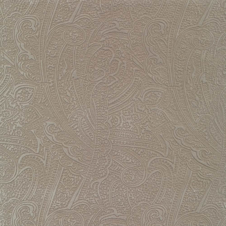 Bungalow Paisley Pewter by Kasmir Fabric 1411 100% Polyester KOREA 30,000 Wyzenbeek Double Rubs Horizontal: 4 4/8 inches and Vertical: 6 6/8 inches 54 - 56 - Fabric Carolina -