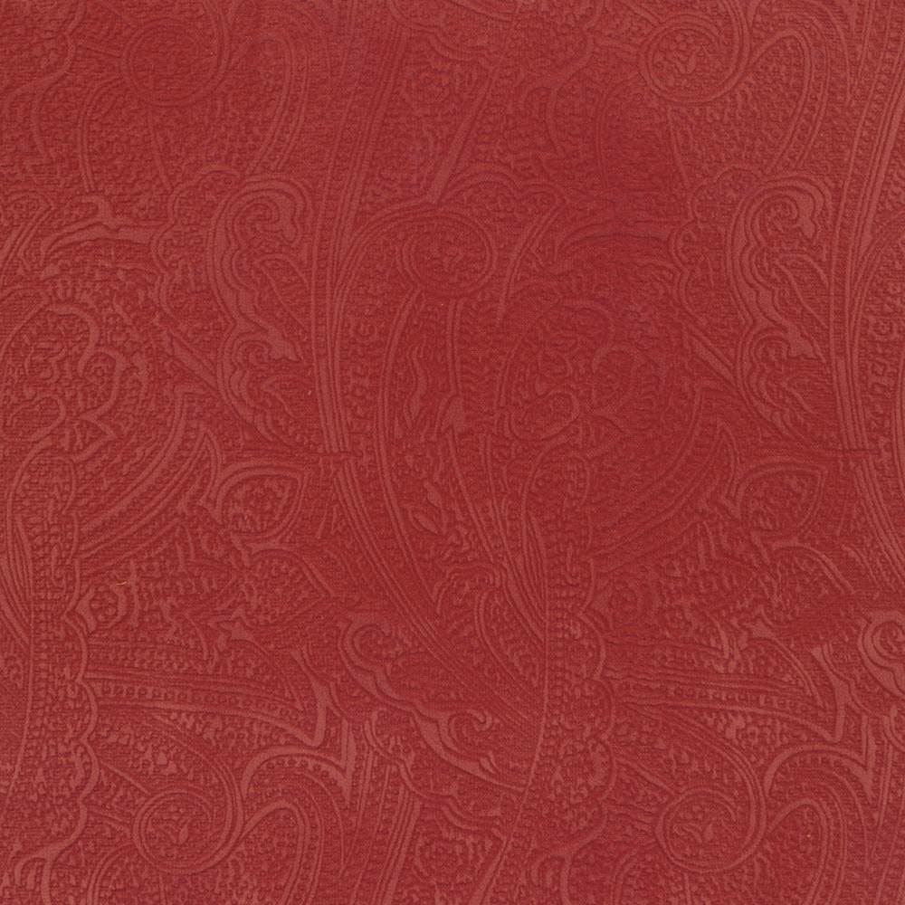 Bungalow Paisley Terracotta  by Kasmir Fabric See sample 100% Polyester
 KOREA 30,000 Wyzenbeek Double Rubs </p><p>Repeat: Horizontal: 4 4/8 inches and Vertical: 6 6/8 inches 54  - Fabric Carolina -