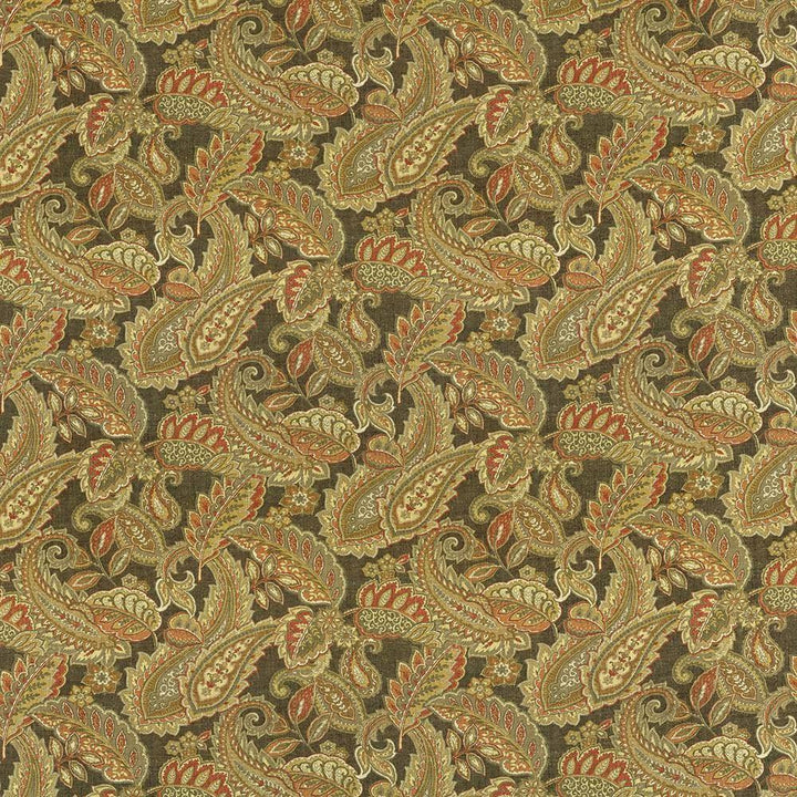 Burmondsey Leaf Cindersmoke by Kasmir Fabric 5105 55% Linen 45% Viscose SOUTH KOREA H: 27 inches, V:24 4/8 inches 54 - 56 - Fabric Carolina - Kasmir