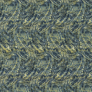 Burnished Motif Lapis by Kasmir Fabric
