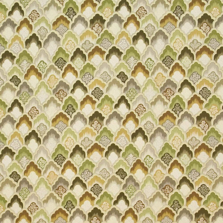 Burwick Grove Amber by Kasmir Fabric 1402 100% Cotton USA 15,000 Wyzenbeek Double Rubs H: 13 4/8 inches, V:12 5/8 inches 54 - Fabric Carolina - Kasmir