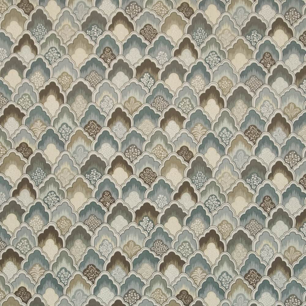 Burwick Grove Blue Citrine by Kasmir Fabric 1403 100% Cotton
 USA </p><p>Repeat: Horizontal: 13 4/8 inches and Vertical: 12 5/8 inches 54 - Fabric Carolina -