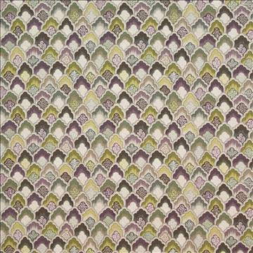 Burwick Grove Hyacinth by Kasmir Fabric 1402 100% Cotton USA 15,000 Wyzenbeek Double Rubs H: 13 4/8 inches, V: 12 5/8 inches 54 - Fabric Carolina - Kasmir