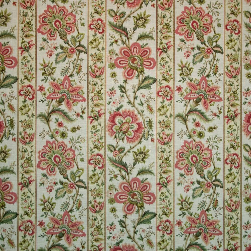 Burwick Manor Begonia by Kasmir Fabric 1402 55% Linen 45% Rayon USA 15,000 Wyzenbeek Double Rubs H: 27 inches, V:27 inches 54 - Fabric Carolina - Kasmir