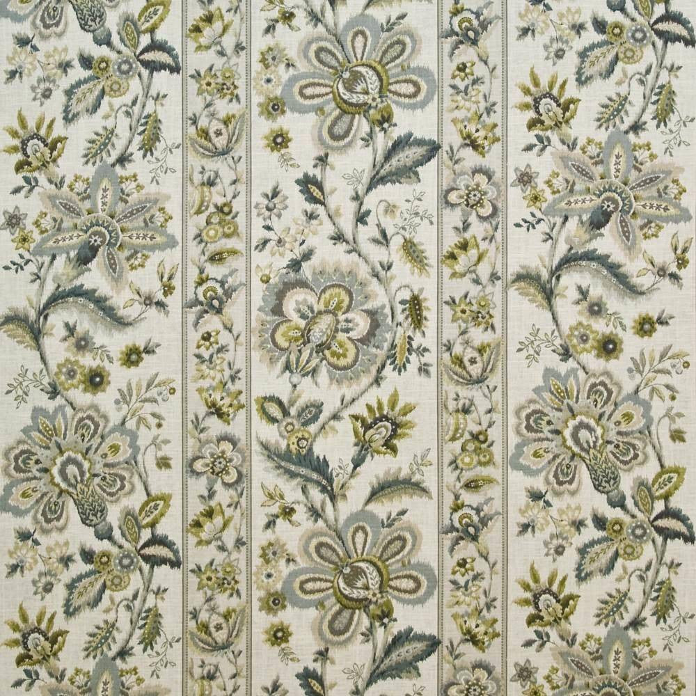 Burwick Manor Blue Citrine by Kasmir Fabric 1403 55% Linen 45% Rayon USA 15,000 Wyzenbeek Double Rubs H: 27 inches, V:27 inches 54 - Fabric Carolina - Kasmir