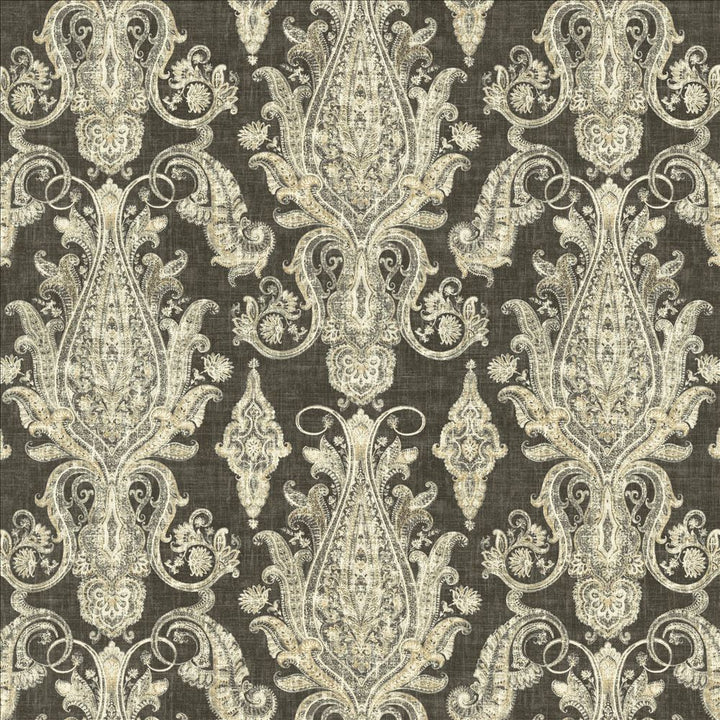 Buta Peppercorn by Kasmir Fabric 5141 55% Linen 45% Rayon USA 15,000 Wyzenbeek Double Rubs Horizontal: 27 inches and Vertical: 25 2/8 inches 54 - Fabric Carolina -