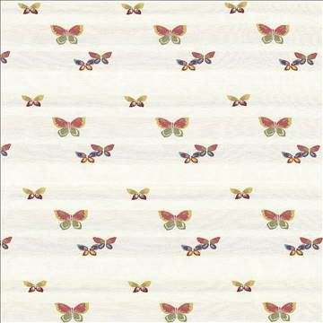 Butterfly Garden Blanc by Kasmir Fabric 1423 69% Rayon 31% Polyester USA 39,000 Wyzenbeek Double Rubs H: 6 6/8 inches, V: 6 4/8 inches 54 - 55 - Fabric Carolina - Kasmir