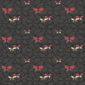 Butterfly Garden Charcoal by Kasmir Fabric
