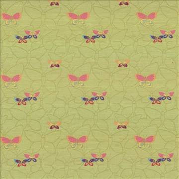 Butterfly Garden Willow by Kasmir Fabric 1424 69% Rayon 31% Polyester USA 39,000 Wyzenbeek Double Rubs H: 6 6/8 inches, V: 6 4/8 inches 54 - 55 - Fabric Carolina - Kasmir