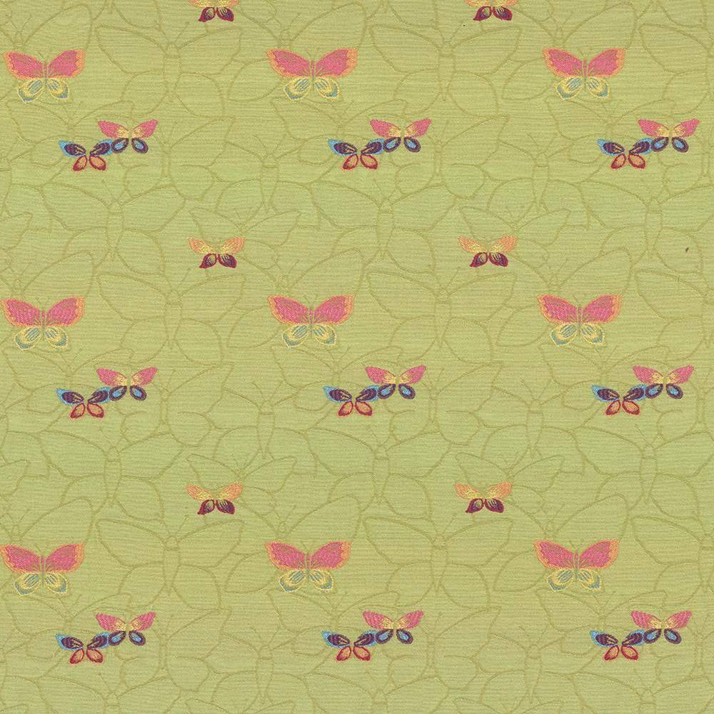Butterfly Garden Willow by Kasmir Fabric 1424 69% Rayon 31% Polyester USA 39,000 Wyzenbeek Double Rubs H: 6 6/8 inches, V:6 4/8 inches 54 - 55 - Fabric Carolina - Kasmir