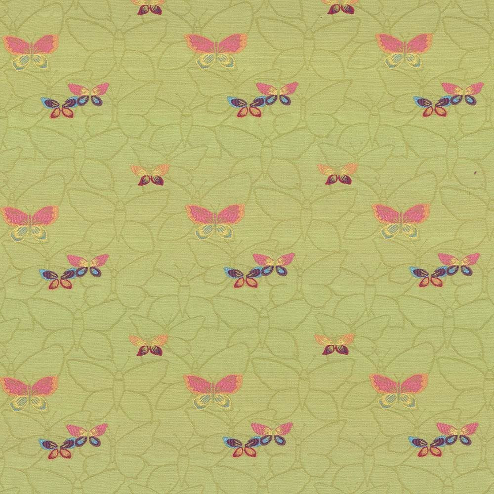Butterfly Garden Willow by Kasmir Fabric 1424 69% Rayon
31% Polyester
 USA 39,000 Wyzenbeek Double Rubs Horizontal: 6 6/8 inches and Vertical: 6 4/8 inches 54 - Fabric Carolina -