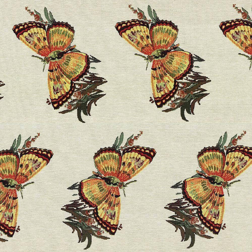 Butterfly Kisses Document by Kasmir Fabric 8003 78% Cotton 22% Polyester CHINA 30,000 Wyzenbeek Double Rubs H: 14 6/8 inches, V:39 4/8 inches 54 - 55 - Fabric Carolina - Kasmir