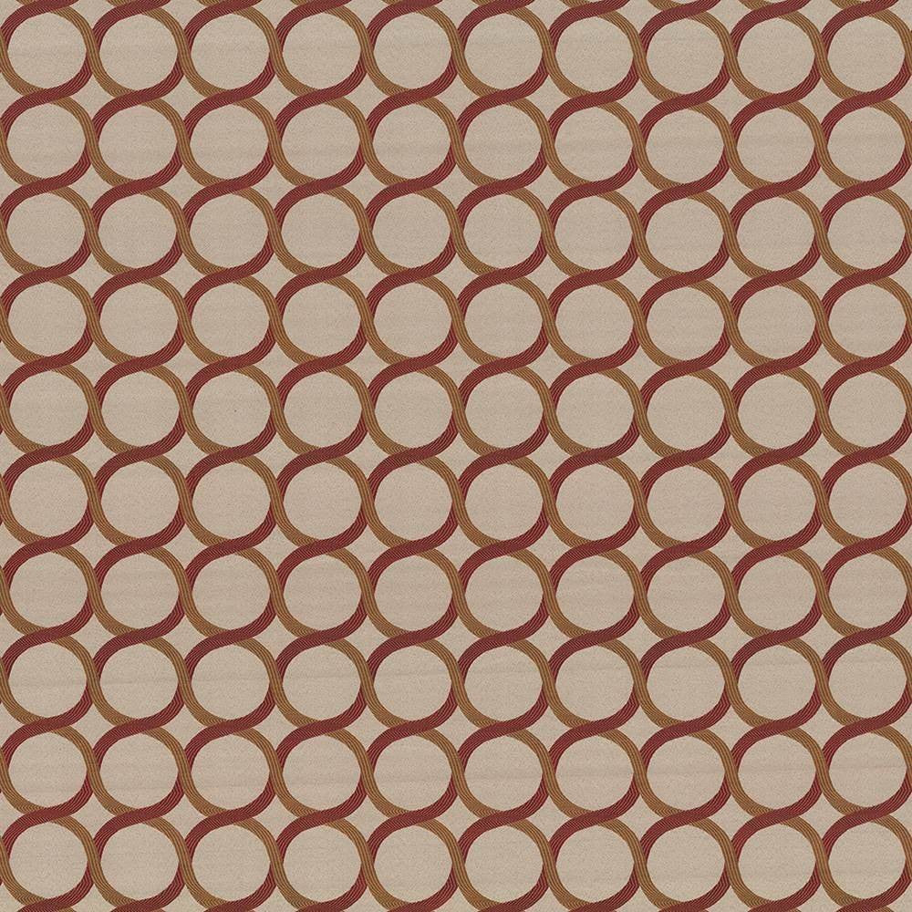 Buvette Blood Orange by Kasmir Fabric 5070 100% Polyester CHINA 21,000 Wyzenbeek Double Rubs H: 3 inches, V:3 inches 56 - 58 - Fabric Carolina - Kasmir