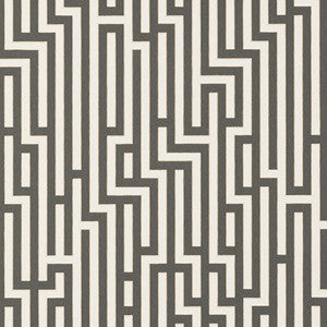 Fretwork Charcoal by G P & J Baker Wallcovering