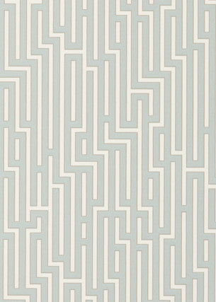Fretwork Soft Blue by G P & J Baker Wallcovering