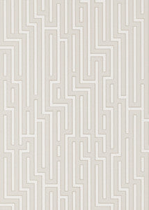 Fretwork Soft Grey by G P & J Baker Wallcovering