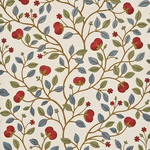 Medlar Blue/Red by G P & J Baker Wallcovering