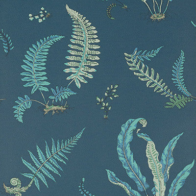 Ferns Indigo/Teal by G P & J Baker Wallcovering