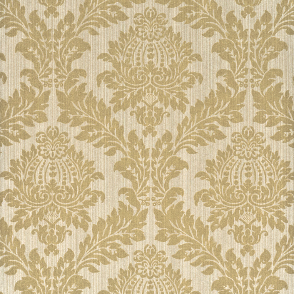 Lydford Damask Taupe by G P & J Baker Wallcovering