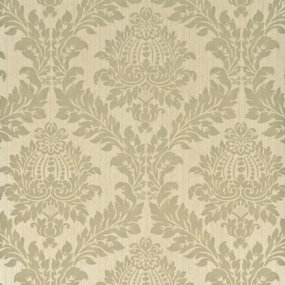 Lydford Damask Baker Grey by G P & J Baker Wallcovering