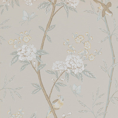 Peony & Blossom Soft Aqua by G P & J Baker Wallcovering