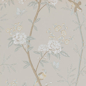 Peony & Blossom Soft Aqua by G P & J Baker Wallcovering
