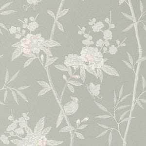 Peony & Blossom Soft Blue by G P & J Baker Wallcovering