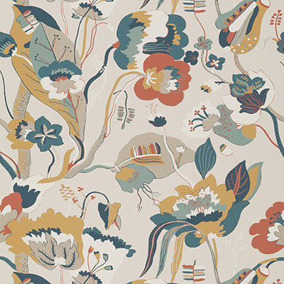 California Teal/Ochre by G P & J Baker Wallcovering
