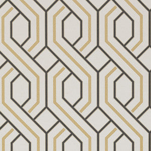 Parterre Charcoal/Bronze by G P & J Baker Wallcovering