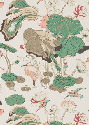 Nympheus Soft Blush by G P & J Baker Wallcovering