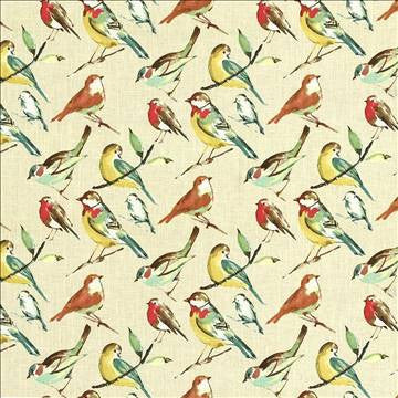 Bye Bye Birdie Meadow by Kasmir Fabric 5062 55% Linen 45% Rayon USA 9,000 Wyzenbeek Double Rubs H: 27 inches, V: 25 2/8 inches 54 - Fabric Carolina - Kasmir