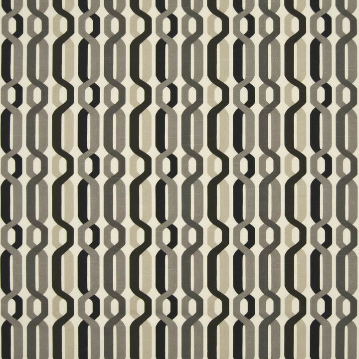 Cabana Trellis Caviar by Kasmir Fabric 1386 100% Cotton USA 15,000 Wyzenbeek Double Rubs Horizontal: 6 6/8 inches and Vertical: 6 3/8 inches 54 - Fabric Carolina -