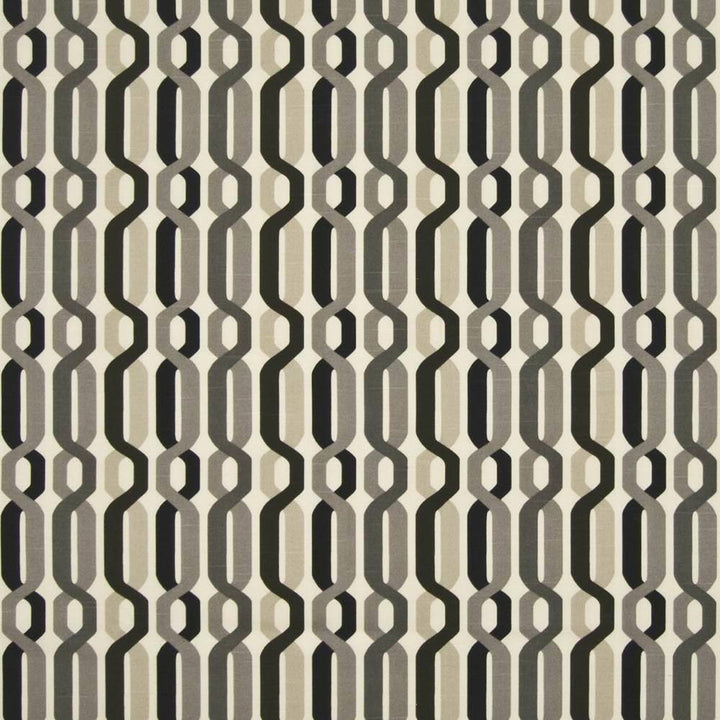 Cabana Trellis Caviar by Kasmir Fabric 1386 100% Cotton USA 15,000 Wyzenbeek Double Rubs H: 6 6/8 inches, V:6 3/8 inches 54 - Fabric Carolina - Kasmir