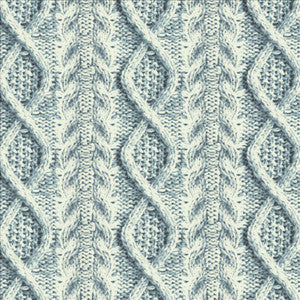 Cable Knit Indigo by Kasmir Fabric