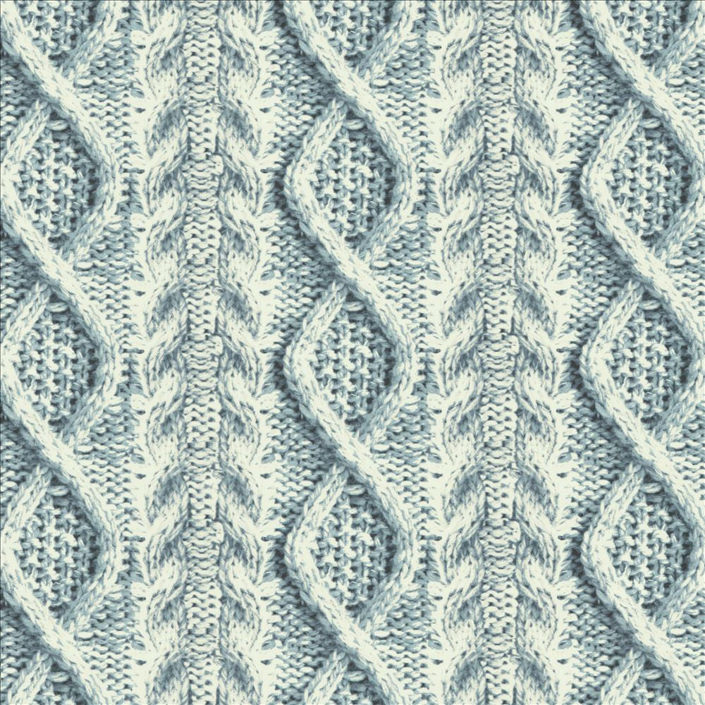 Cable Knit Indigo by Kasmir Fabric 1458 100% Cotton
 CHINA </p><p>Repeat: Horizontal: 7 inches and Vertical: 4 2/8 inches 57 - Fabric Carolina -