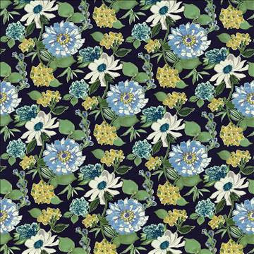 Cacherel Nightfall by Kasmir Fabric 5065 100% Cotton PAKISTAN 15,000 Wyzenbeek Double Rubs H: 27 inches, V: 27 inches 54 - 55 - Fabric Carolina - Kasmir