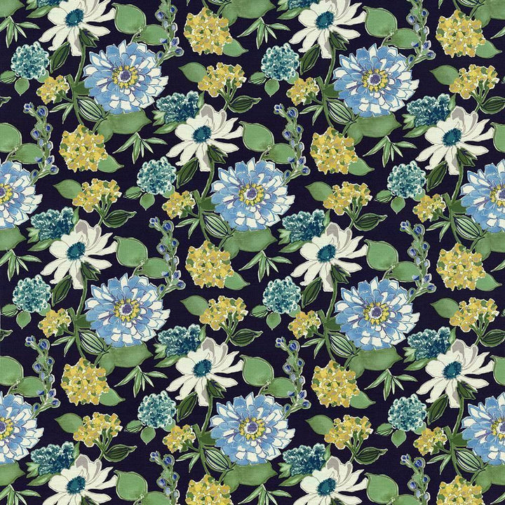 Cacherel Nightfall by Kasmir Fabric 5065 100% Cotton PAKISTAN 15,000 Wyzenbeek Double Rubs H: 27 inches, V:27 inches 54 - 55 - Fabric Carolina - Kasmir