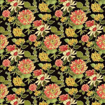Cacherel Noir by Kasmir Fabric 5062 100% Cotton PAKISTAN 15,000 Wyzenbeek Double Rubs H: 27 inches, V: 27 inches 54 - 55 - Fabric Carolina - Kasmir