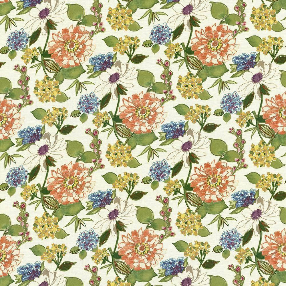Cacherel Sherbert by Kasmir Fabric 5063 100% Cotton PAKISTAN 15,000 Wyzenbeek Double Rubs H: 27 inches, V:27 inches 54 - 55 - Fabric Carolina - Kasmir