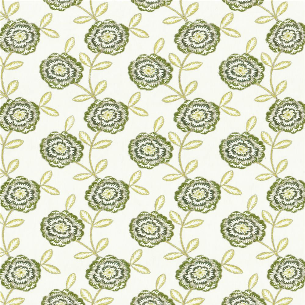 Caden Greenery by Kasmir Fabric 5156 50% Cotton
50% Polyester
 INDIA Not Tested Horizontal: 8 4/8 inches and Vertical: 9 2/8 inches 54 - Fabric Carolina -