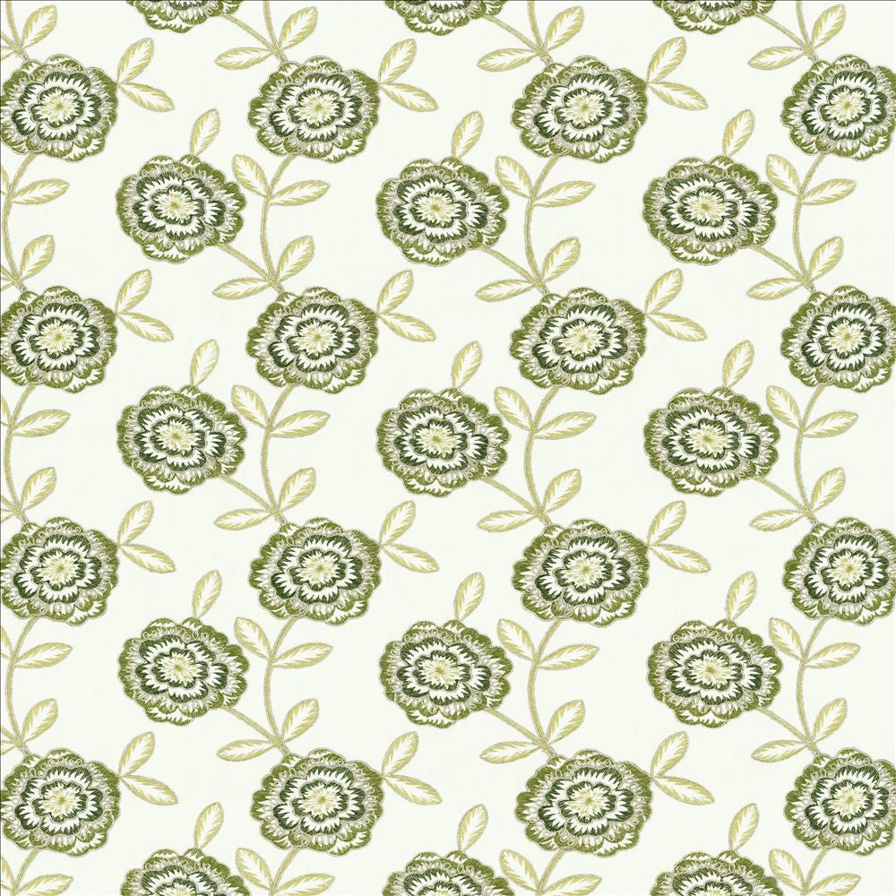 Caden Greenery by Kasmir Fabric 5156 50% Cotton
50% Polyester
 INDIA </p><p>Repeat: Horizontal: 8 4/8 inches and Vertical: 9 2/8 inches 54 - Fabric Carolina -