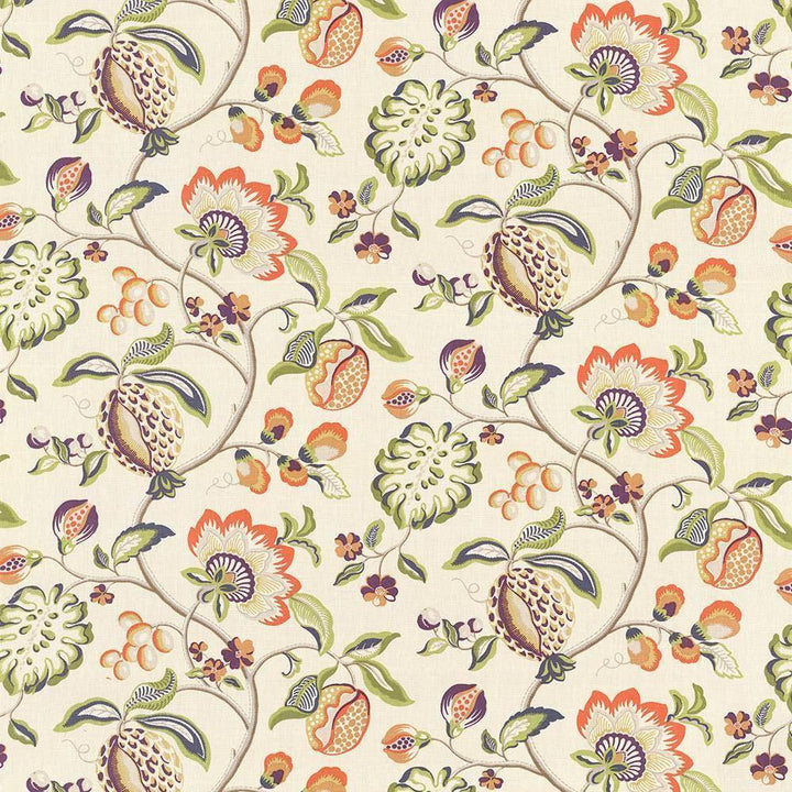 Cadence Floral Clotted Cream by Kasmir Fabric 1418 100% Linen CHINA 15,000 Wyzenbeek Double Rubs H: 54 inches, V:25 2/8 inches 54 - Fabric Carolina - Kasmir