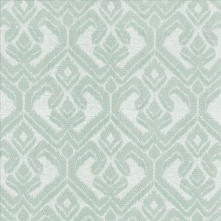 Calisi Aqua by Kasmir Fabric 5114 66% Polyester
34% Cotton
 INDIA 50,000 Wyzenbeek Double Rubs </p><p>Repeat: Horizontal: 6 6/8 inches and Vertical: 9 2/8 inches 54 - Fabric Carolina -