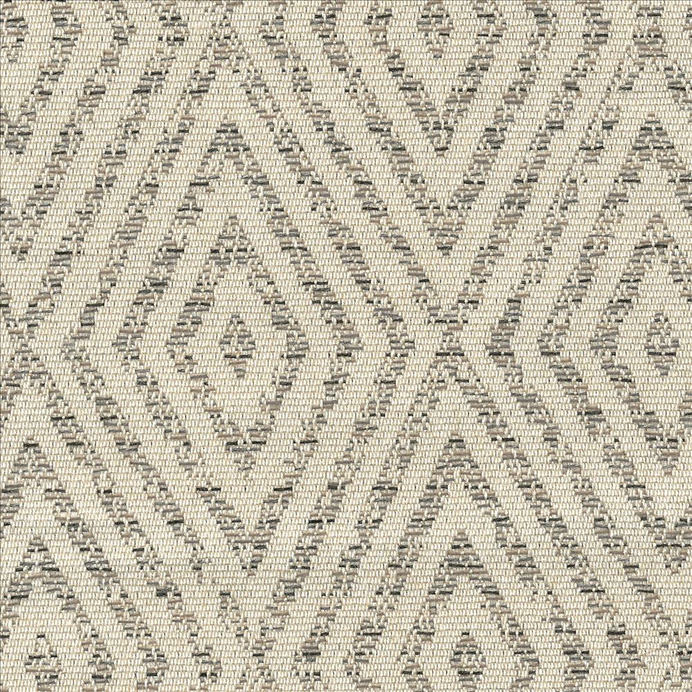 Calisson Io Silver by Kasmir Fabric 1413 100% Acrylic USA 12,000 Wyzenbeek Double Rubs Horizontal: 14 6/8 inches and Vertical: 13 1/8 inches 54 - Fabric Carolina -