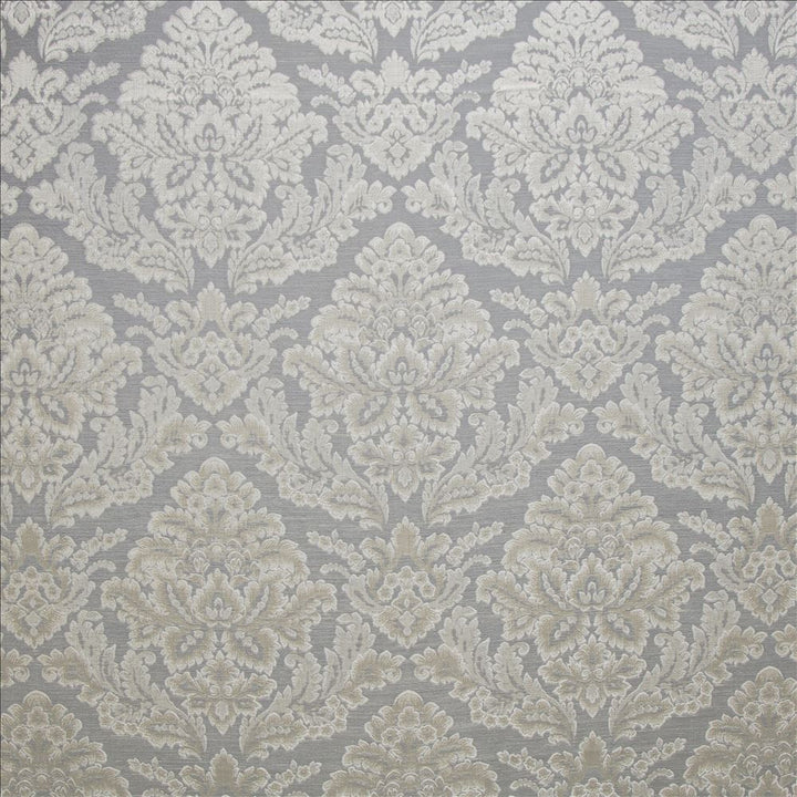 Callie Silver by Kasmir Fabric 5141 67% Polyester
33% Cotton
 INDIA </p><p>Repeat: Horizontal: 13 6/8 inches and Vertical: 17 4/8 inches 55 - Fabric Carolina -